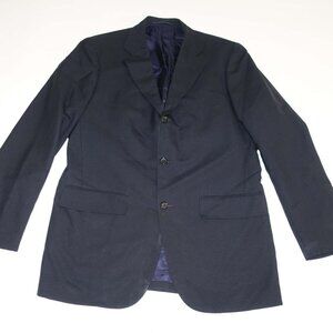 J. Press Men's Suit Jacket Size 39 Regular Dark Navy Blue 100% Wool 3 Button 39R